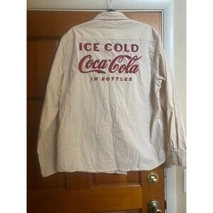 Coca Cola Mens Emboidered Cotton Shirt SZ L/India